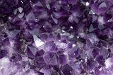 Deep-Purple Thumbs Up Amethyst Geode Pair on Metal Stands #214800-11